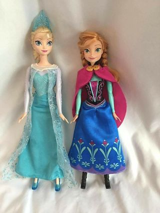 Disney Frozen Elsa 11” And Anna 12 " Classic Doll Set