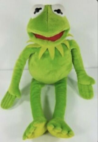 Disney Muppets16 " Ty Beanie 2013 Kermit The Frog Plush Stuffed Toy Doll Figure