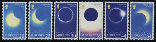 Alderney 128 - 33a Mnh Total Solar Eclipse,  Map