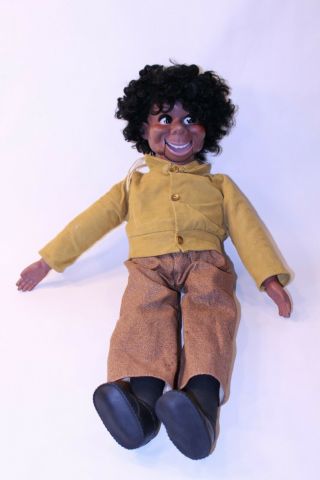 Vtg 1973 Lester Eegee Black Doll Ventriloquist Puppet Willie Tyler Dummy