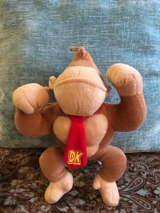 Mario Donkey Kong Plush Stuffed Toy Nintendo No Tag 10”