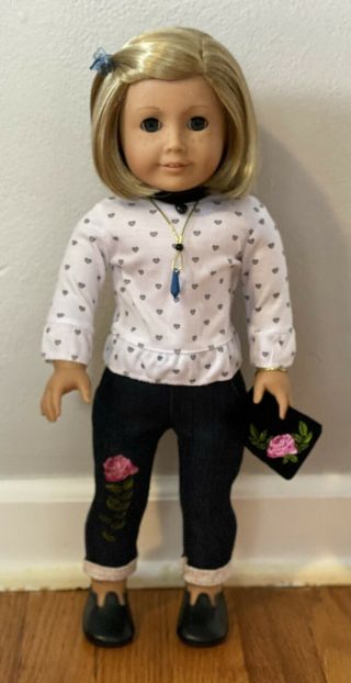 American Girl - Pleasant Company Kit Doll W/ Blond Hair,  Blue Eyes