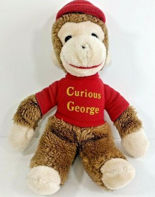 Curious George Vintage Stuffed Animal Plush Toy Monkey Figure 12 " 1984 No Tag