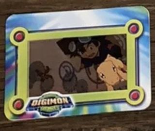 Digimon The Movie Taco Bell Collector Cel Slide Cards 2000 - 2 Cards