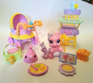 My Little Pony,  Pinkie,  Newborn,  Cuties,  Baby,  Carriage,  High Chair,  Christmas