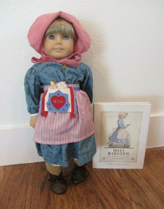 Kristen American Girl Doll Pleasant Company,  W/ Meet Outfit & Book - Retired