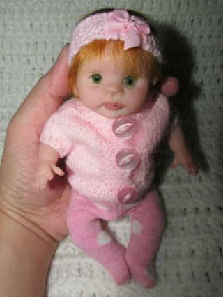 7 " Ooak Polymer Clay Baby Girl Doll