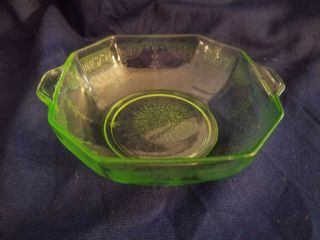 Anchor Hocking Princess Green Depression Glass Oatmeal/cereal Bowl