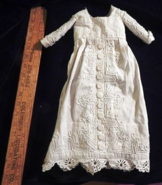Antique French Fashion Doll Dress Gown From France
