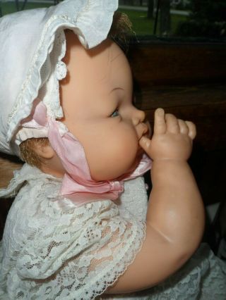 Vintage 1961 Ideal Toy Thumbelina Baby Doll 20 " Model Ott - 19