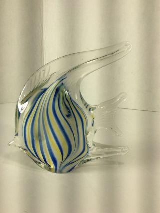 Dynasty Gallery Art Glass Paperweight Angel Fish Heirloom Collectibles
