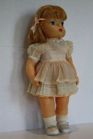 Vintage Blond Terri Lee 1950 ' s with Cream Dress 16 
