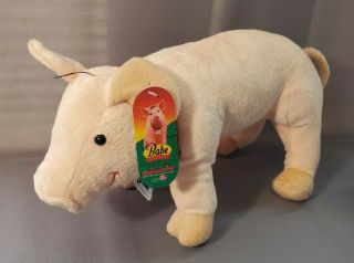 Babe The Pig Stuffed Animal Plush Nanco Animaland Collar With Tag 15 "
