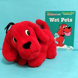 Clifford The Big Red Dog Plush Stuffed Animal Toy W/ Book Scholastic Bridwell