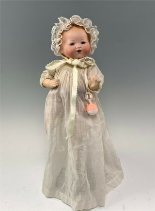 Antique 11 " A.  M.  Armand Marseille German Bisque Dream Baby 351 Doll Comp.  Body