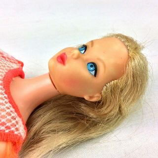 Vintage Mod 1967 Summer Sand Blonde Barbie Twist N Turn Tnt 1160 Swimsuit Japan