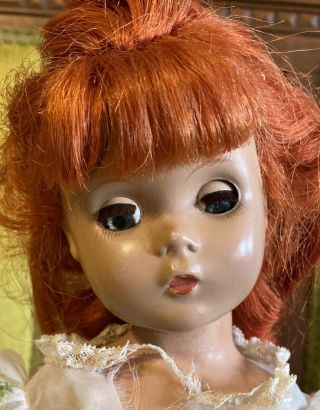 14” Vintage Madame Alexander Maggie Face Hard Plastic Doll