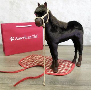 American Girl Doll Felicity Foal Horse Patriot Colt Pet Blanket Rope Halter Bag
