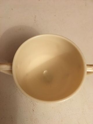 Vaseline Glass Custard Vase Bowl Depression Uranium 3