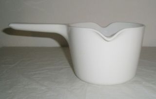 Vintage 1 Quart White Corning Ware Dual Spout Pan Pot M - 68 - B