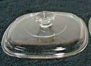 Corning Ware Square Glass Replacement Lid For 2 - Quart Casserole Dish A - 9 - C 8 "