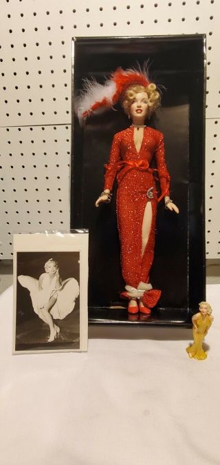 Franklin Marilyn Monroe Portrait Doll " Gentlemen Prefer Blondes " 16 " Tall