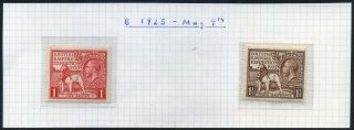 1925 Kgv British Empire Exhibition Wembley 1d & 1½d Set Sg 432 & 433