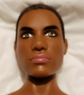 Texas A & M University - Cheerleader Poseable Barbie Ken Doll / Black Aa.