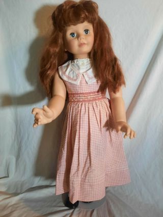 Vtg 36 " Redhead Patti Play Pal Ashton Drake Extra Outfit And Stand