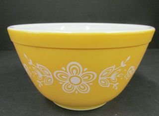 Butterfly Gold Corelle By Corning 5 3/4 " Mixing Bowl Sunrise Yellow Flowers 401