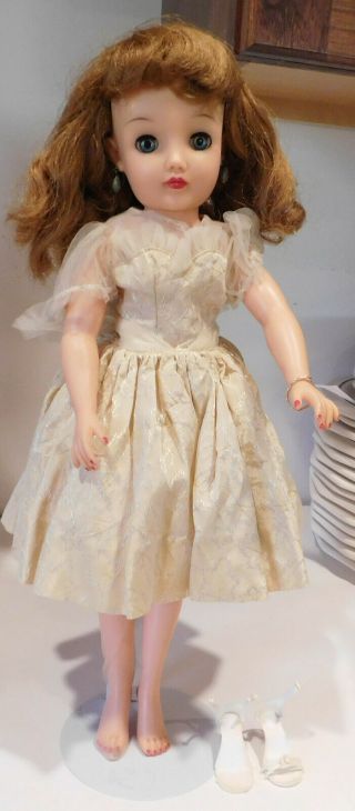 Vintage Ideal Miss Revlon Doll 18 " Tall Vt - 18 Dress