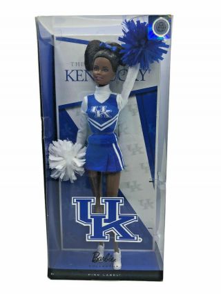 Mattel University Of Kentucky African American Cheerleader Barbie Pink Label