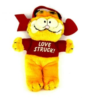 Vtg 80’s Garfield The Cat 8 " Love Struck Standing Stuff Cartoon Toy Plush Dakin