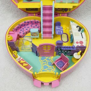 Vintage 1992 Polly Pocket Lucy Locket Carry ' N Play Dream Home Bluebird Toys 3