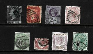 Hick Girl - Old Great Britain & Colony Queen Victoria Stamps X6498
