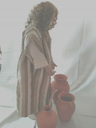Ashton Drake Jesus Miracle Doll The Wedding Feast of Cana 3 Water Into Wine Jars 3