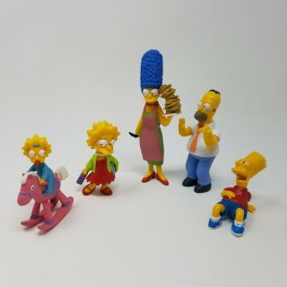 2007 Fox Simpsons Action Figure Set From Dvd Box Set (dvd Not) Set Of 5