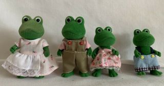 Sylvanian Families Vintage Bullrush Frog Family Vgc
