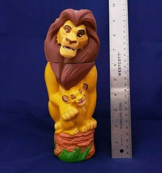 Disney Lion King Bubble Bath Bottle Mufasa & Simba 1/2 Full1990 