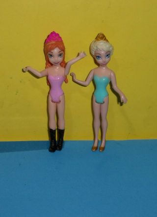 Disney Frozen Princess Elsa And Anna Magiclip Magic Clip Polly Dolls Nude