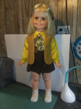 Vintage Ideal Betty Big Girl Doll 32 " 1968 Outfit Inc Shoes
