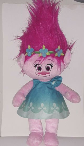 Dreamworks Trolls Poppy Stuffed/plush Doll 24 " (from Tip Of Hair To Feet)