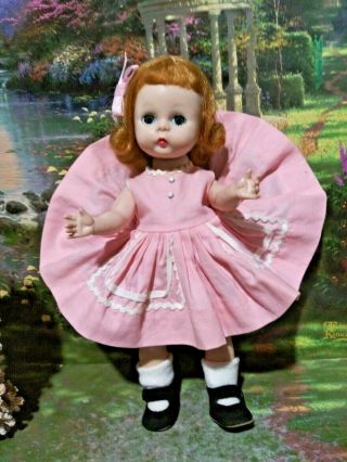 Vintage 1950s Madame Alexander Doll With Tagged Wendy - Kins Play Dress 408