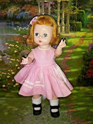 Vintage 1950s Madame Alexander Doll With Tagged Wendy - Kins Play Dress 408 2