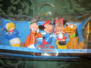Disney Mickey Mouse And Friends Squeeze Toys Set Of 5 In Carrying Case - Excell.