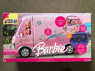 Barbie Hot Tub Party Bus Camper Van Rv With Sounds Mattel 2006