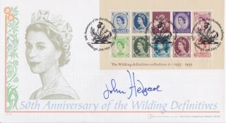 Gb Stamps First Day Cover 2003 Wildings Interneststamps Signed John Hedgcoe