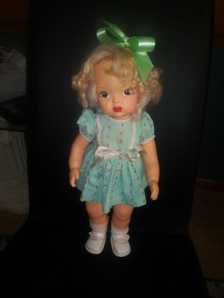Vintage Blonde Terri Lee Pat Pending Doll 16 " Great Shape