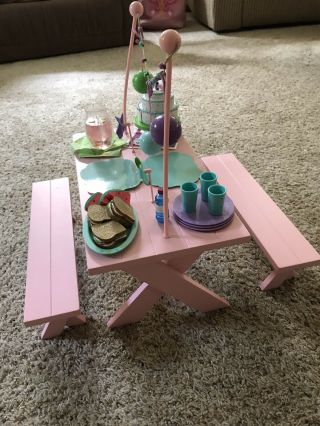American Girl Chrissa’s Party Picnic Table 2