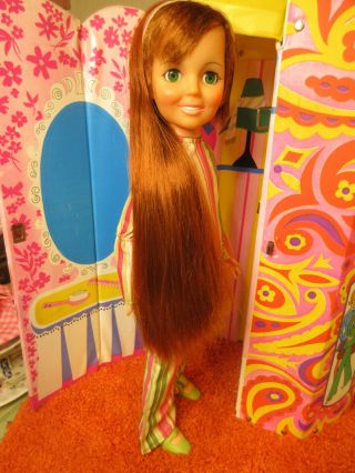 Ideal Crissy Doll With Growing Hair - Green Eyes - Ooak Outfit